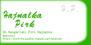 hajnalka pirk business card